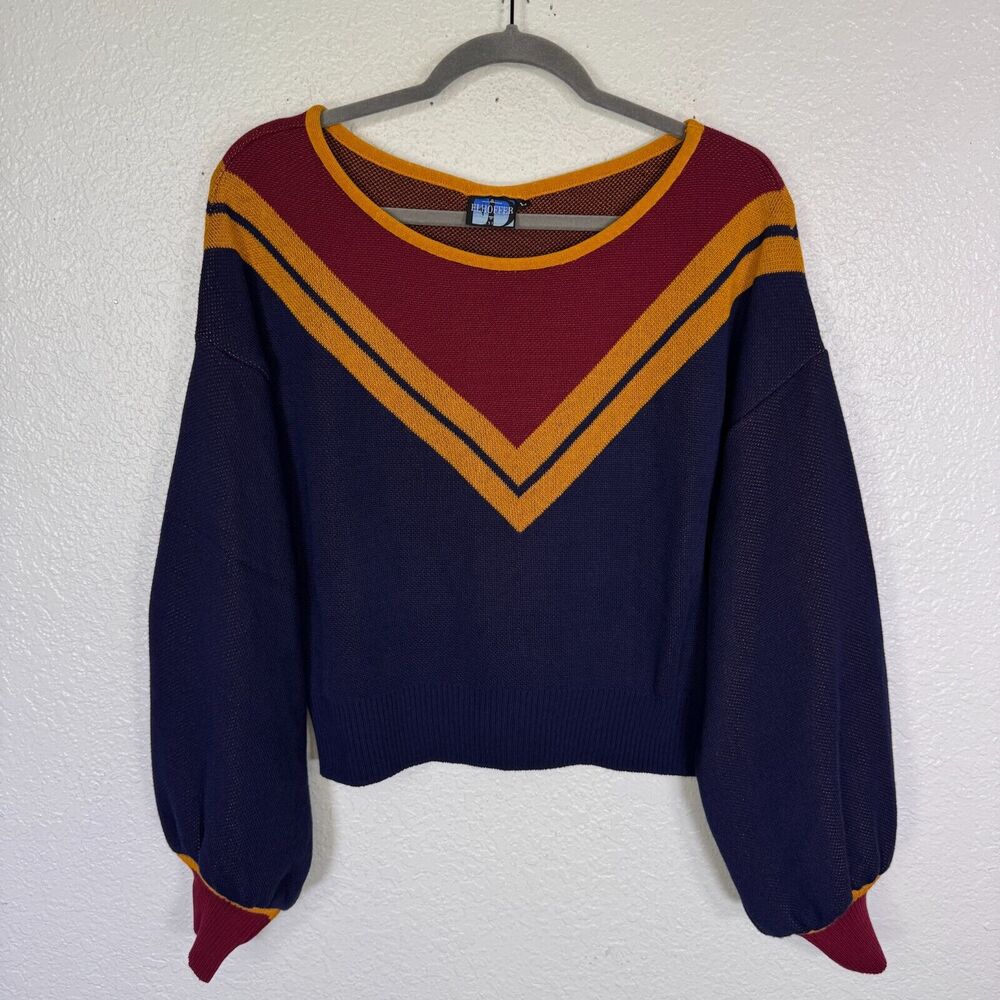 Elhoffer Design Sweater Womens Large Corps Balloon Sleeve Boho Costume Cosplay